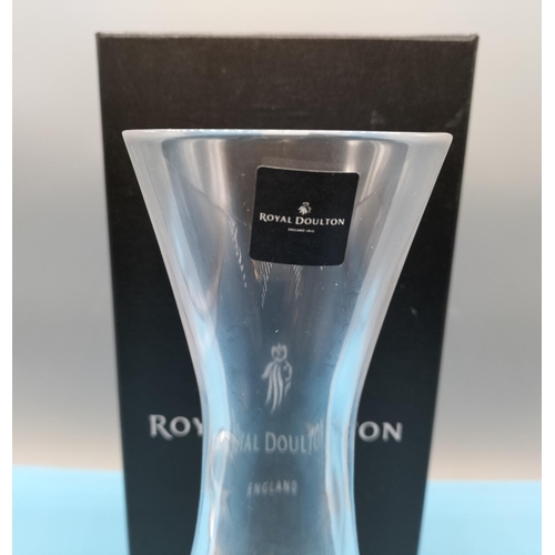 429 - Boxed Royal Doulton 750ml Lead Crystal Carafe.