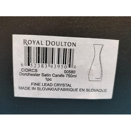 429 - Boxed Royal Doulton 750ml Lead Crystal Carafe.