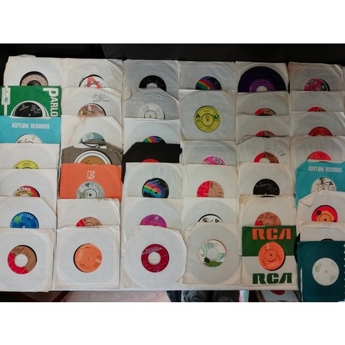 180A - Approx. 100 7inch 45rpm various genre but mostly rock/classic rock nice selection of better value re... 