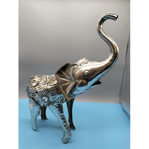 283 - Tin Figure of an Elephant. 35cm x 42cm.