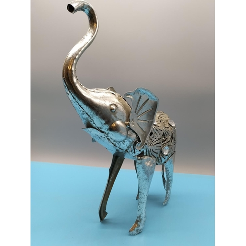 283 - Tin Figure of an Elephant. 35cm x 42cm.