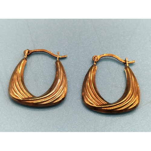 800 - 9ct Gold Earrings.