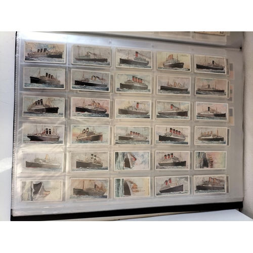 530A - Folder containing Sets and Part Sets of Cigarette Cards by Wills, Churchmans, Gallagher.