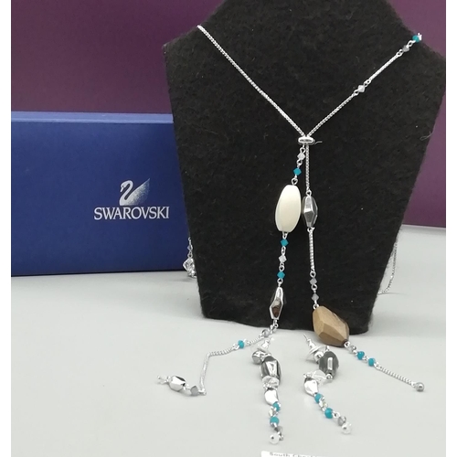 638 - Swarovski Necklace and Earring Set - Boxed.