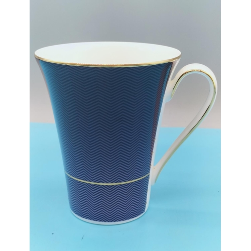 117 - Wedgwood China 'Midnight' Mugs (5). 11cm Tall.