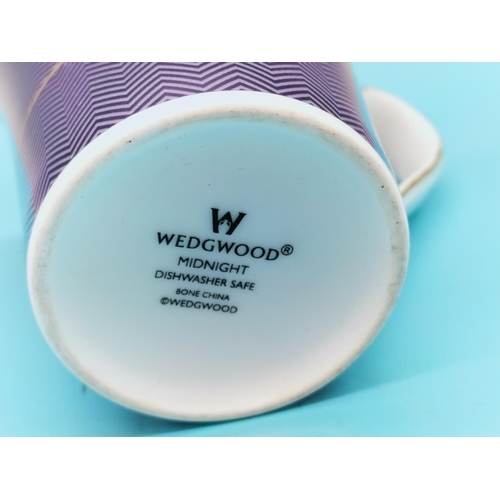 117 - Wedgwood China 'Midnight' Mugs (5). 11cm Tall.