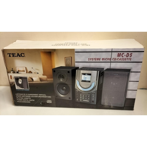 123 - Boxed New Teac MC-D5 Micro CD/Cassette System.