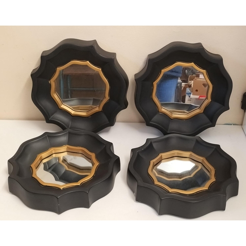 312 - 4 x 30cm Diameter Mirrors.