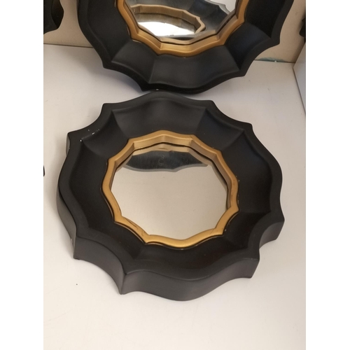 312 - 4 x 30cm Diameter Mirrors.