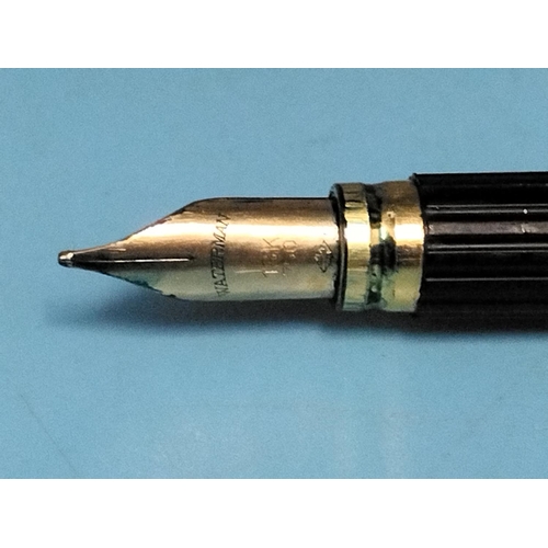 97 - Waterman 18kt Gold Nib. H.M.S. Taif 708.