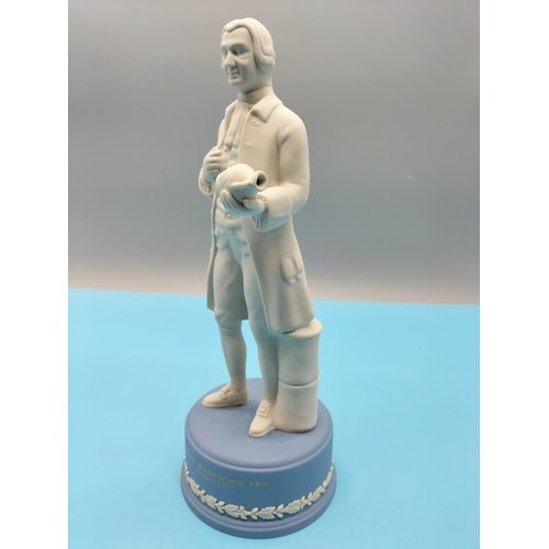 48 - Wedgwood Jasper Limited Edition (No 468) Figure of 'Josiah Wedgwood 1730-1795. 24cm Tall. Stamped We... 