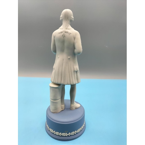 48 - Wedgwood Jasper Limited Edition (No 468) Figure of 'Josiah Wedgwood 1730-1795. 24cm Tall. Stamped We... 