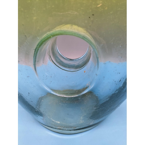 54 - Studio Glass 38cm Bubble Effect Vase.