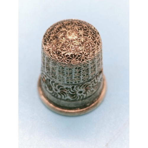 18 - Silver Chester Hallmarked Thimble.