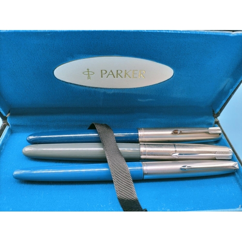 101 - Parker S1 Fountain Pens (2) plus One Other.