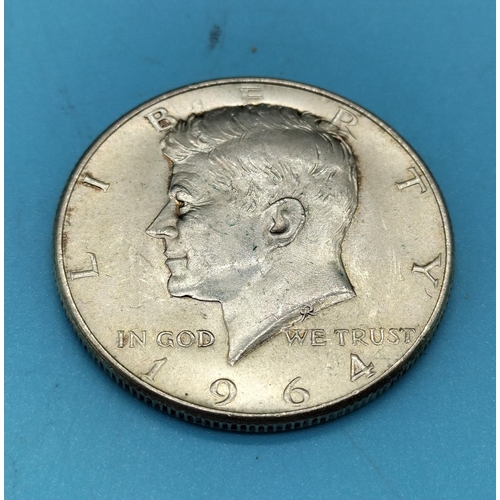 115 - Kennedy Half Dollar 1964. 90% Silver.