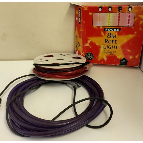 143 - 2 x 8m Rope Lights. W/O. One Set Boxed.