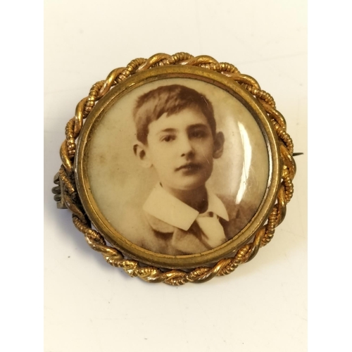 236 - Antique Photograph Brooch.