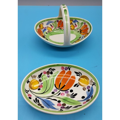 277 - 2 x Rare Wedgwood Art Deco (1927 and 1929) Hand Painted Dishes. Confirmed by the V & A Wedgwood Coll... 