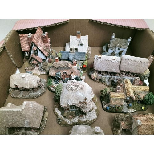 375 - Box of Mixed Collectable Houses including Lilliput Lane, etc. Some A/F.