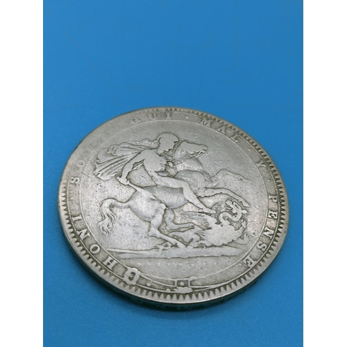 42 - Silver George III Crown 1820.