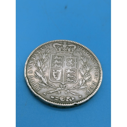 43 - Silver Victorian Crown 1845.