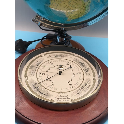 450 - Barometer Globe. 48cm High.