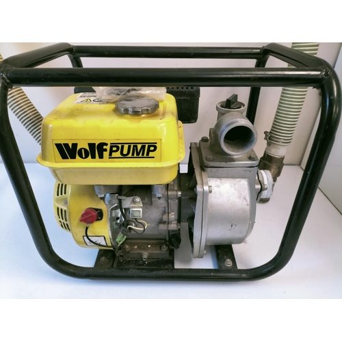 452 - Wolf Pump 4 Stroke Petrol Engine 5.5 HP, 2