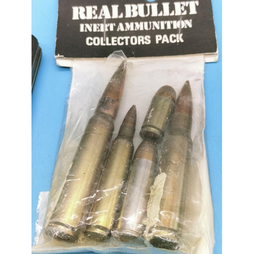 460 - Vintage Pen Knives (2) plus Pack of Military Bullets.