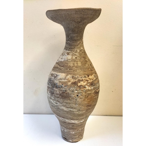 48 - Large 55cm Studio Art Pottery Hand Thrown Vase.