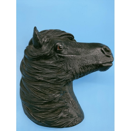 491 - 2 x Fraser Art Horse's Head Wall Hangings.