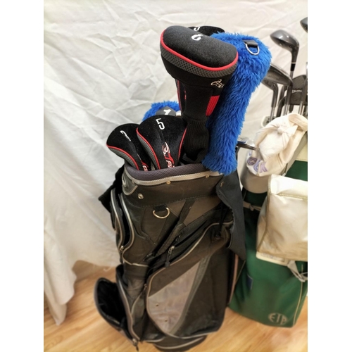 499 - 2 x Golf Bags with a Selection of Clubs to include Diana Hi-Trac Full Set.