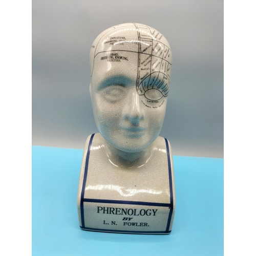 50 - Phrenology Head. 29cm. Firing Crack to Base.