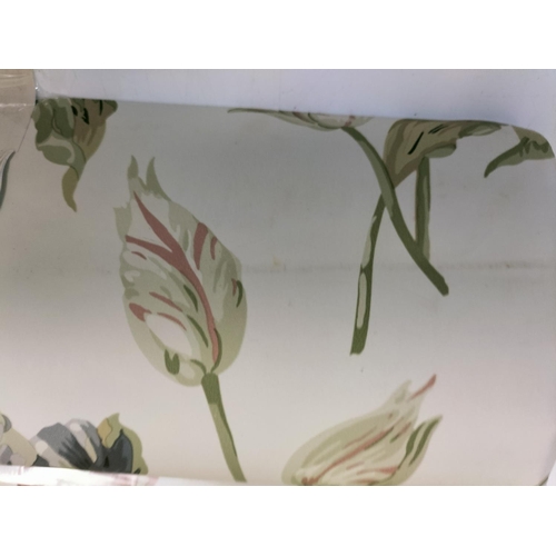 503 - 5 Rolls of Laura Ashley Wallpaper - 2 x Gosford Meadow, 1 x Baroque, 1 x Palms, 1 x Willow Leaf.