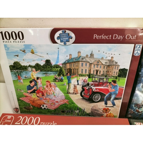 509 - New and Sealed Jigsaw Puzzles (4) - 3 x 1000 Piece plus a 2000 Piece.