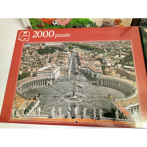 509 - New and Sealed Jigsaw Puzzles (4) - 3 x 1000 Piece plus a 2000 Piece.