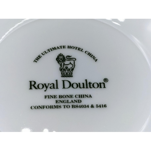 590 - Royal Doulton Hotel Ware Dinner Plates (12) Dessert Plates (5) and Side Plates (4). Used.