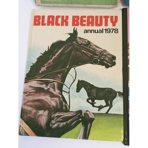 604 - Children's Annuals (6) to include Black Beauty, The Beverly Hillbillies, Bionic Woman, etc.