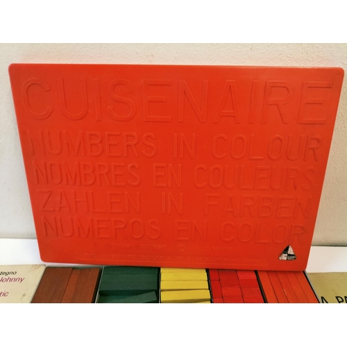 617 - Box of Cuisenaire (Numbers in Colour) Rods and Books.