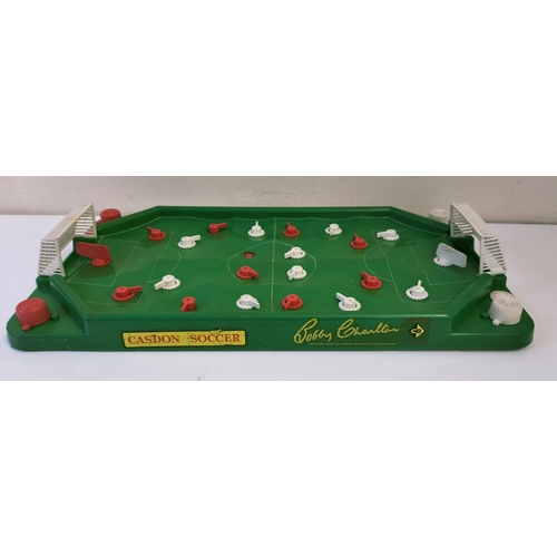 624 - Bobby Charlton Casdon Soccer Game. Requires Balls and 1 Flipper. 50cm x 30cm.