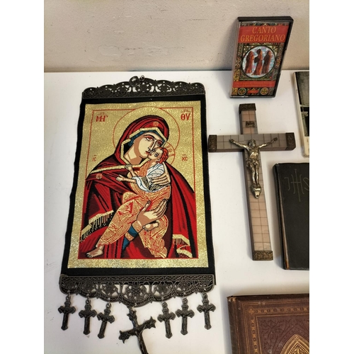 638 - Collection of Religious Items and Bibles.