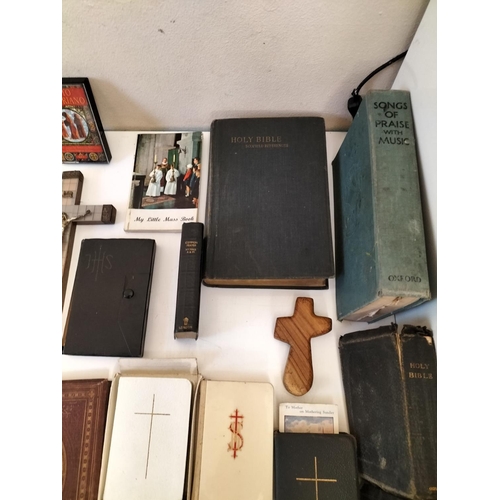 638 - Collection of Religious Items and Bibles.