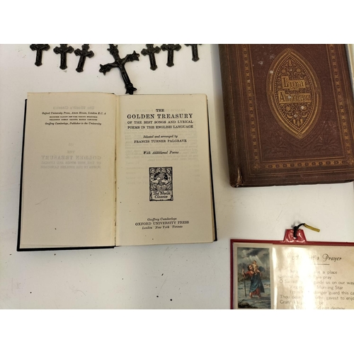 638 - Collection of Religious Items and Bibles.