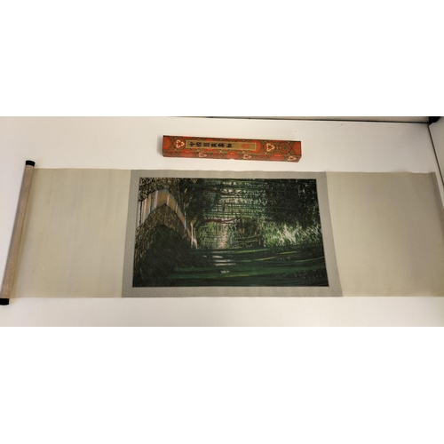 690 - Chinese Wall Hanging Canvas.