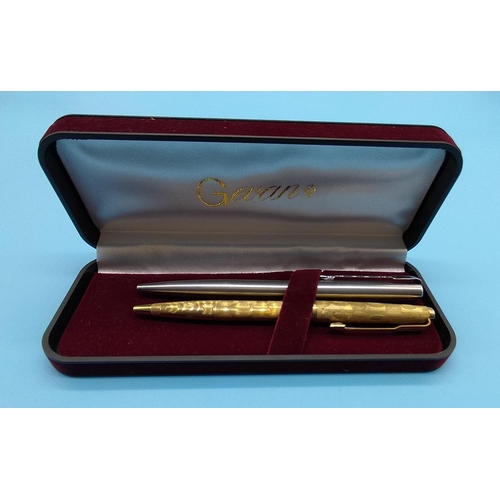 71 - Parker Gold Plated Harlequin Pen plus Silver Coloured Pen (Requires Attention).