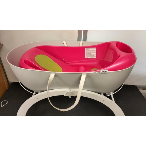 470 - Baby's Moses Basket with Stand plus Baby Bath.