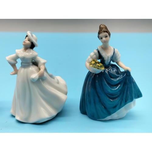 26 - Royal Doulton Miniature Lady Figures (4). Tallest being 6.5cm.