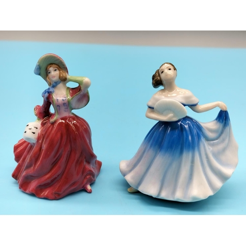 26 - Royal Doulton Miniature Lady Figures (4). Tallest being 6.5cm.