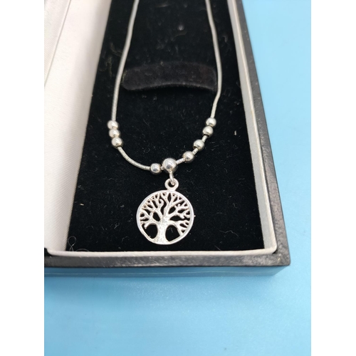 96 - 925 Silver Tree of Life Necklace.