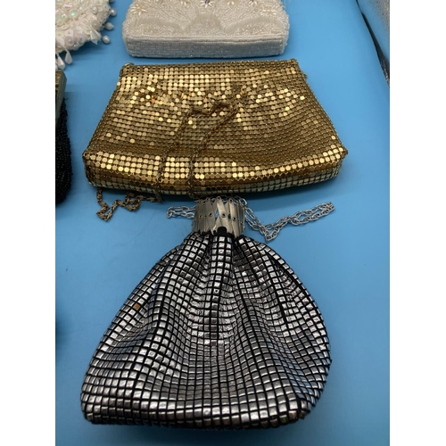 424 - 6 x Beaded and Sequined Ladies Evening Bags.